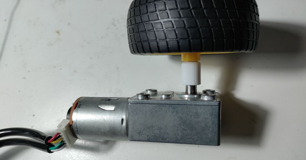 Pressfit adapter 6mm Dshaped shaft to hobby wheel by Ezekiel