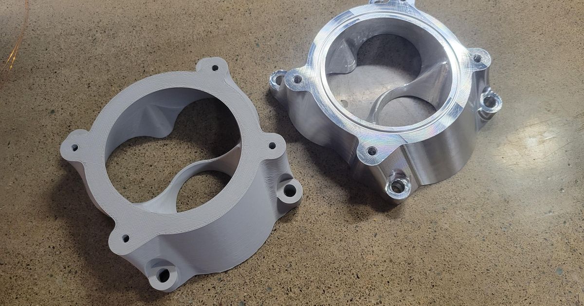 FD3S to GM throttle body adapter by cs900 Download free STL model