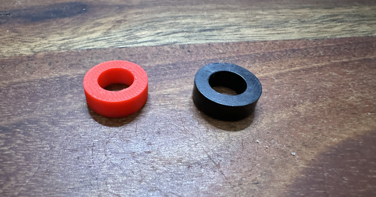 VESA spacer (15mm x 5mm, M4 screw) by Troy Goode Download free STL