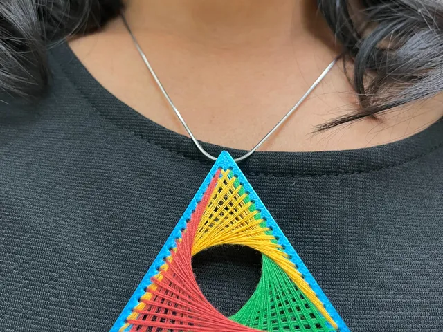 Geometric art pendent