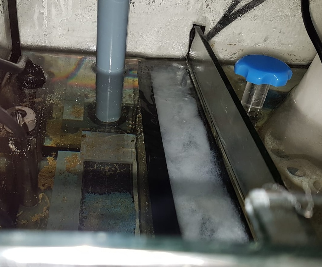 Filter attachment sump tank