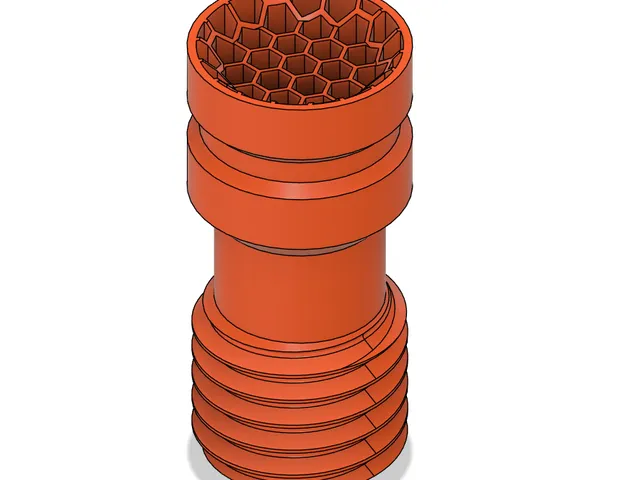 Hex Threaded Wheel for Silent Auto-Rewinding Gravity Spoolholder