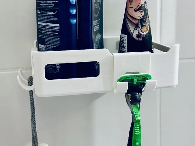Shower Shelf with Hooks
