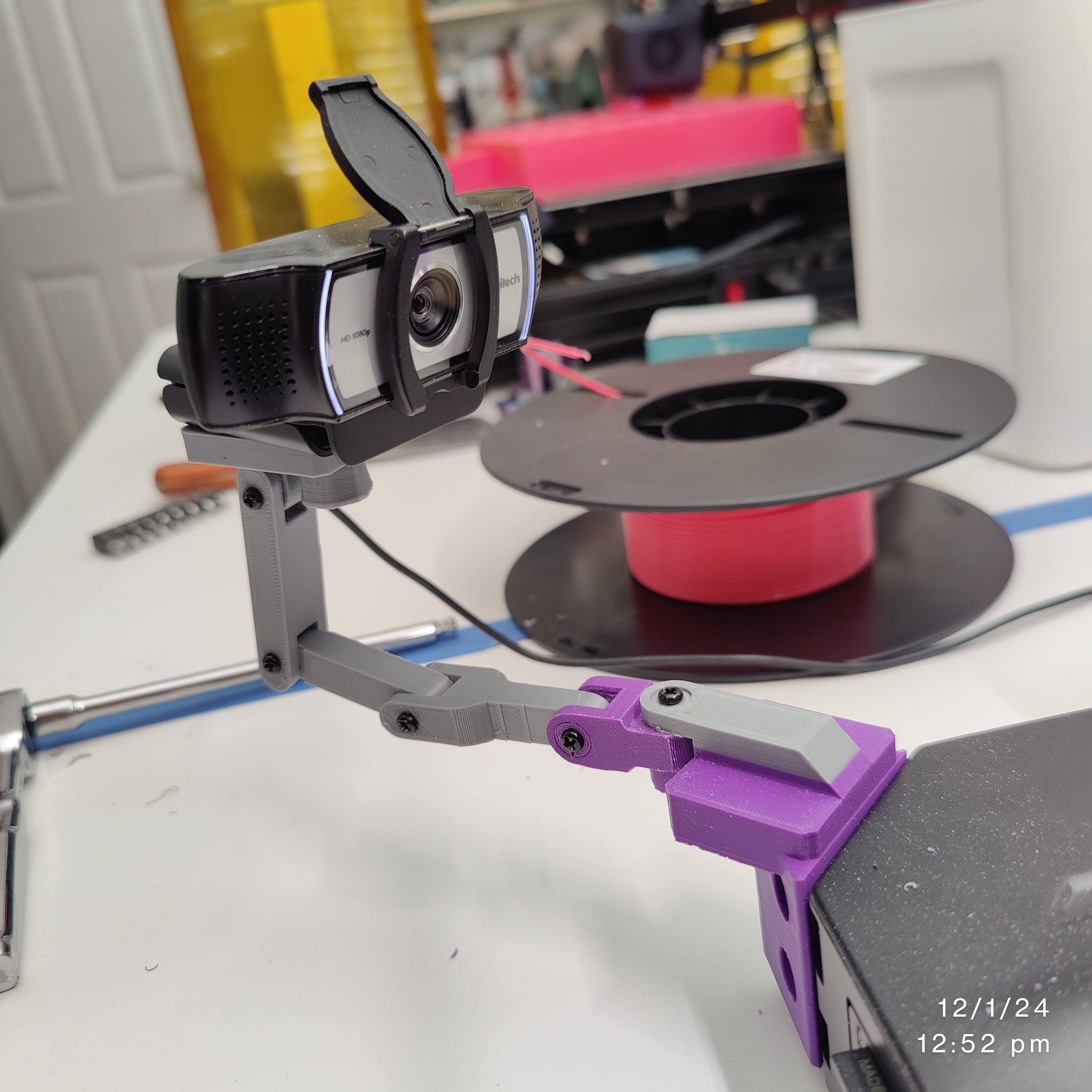 Ender 3 Logitech Webcam Adjustable Mount