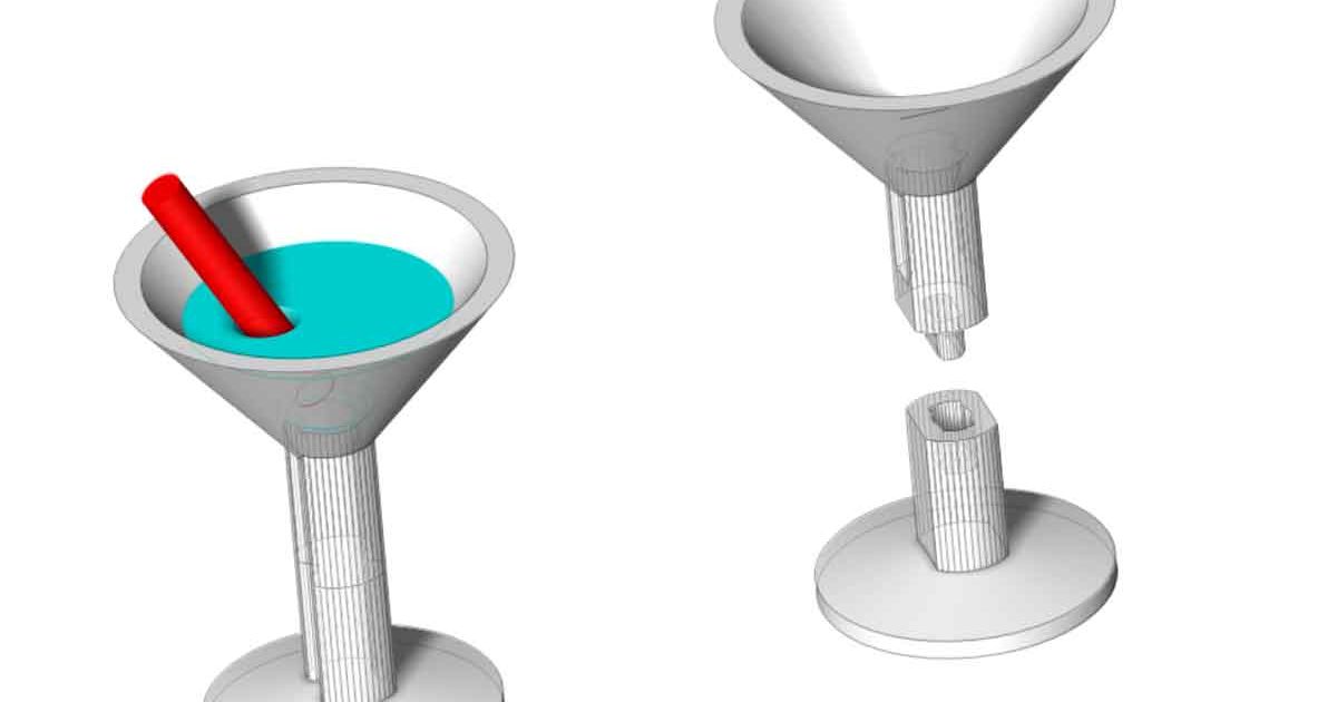 OBJ file Martini Glass 🏠・3D print design to download・Cults