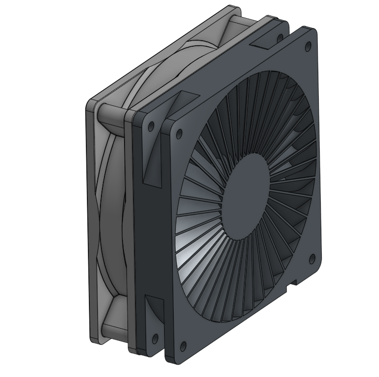 Stray Light Blocker for 120mm Fan or Air Vent