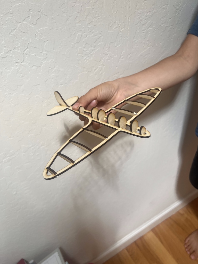Supermarine Spitfire for laser cutter von GevaB | Kostenloses STL-Modell herunterladen ...