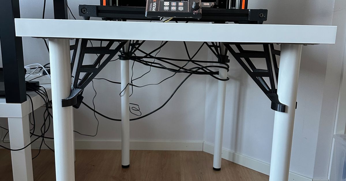 Brackets for IKEA Linnmon by Christer Download free STL model