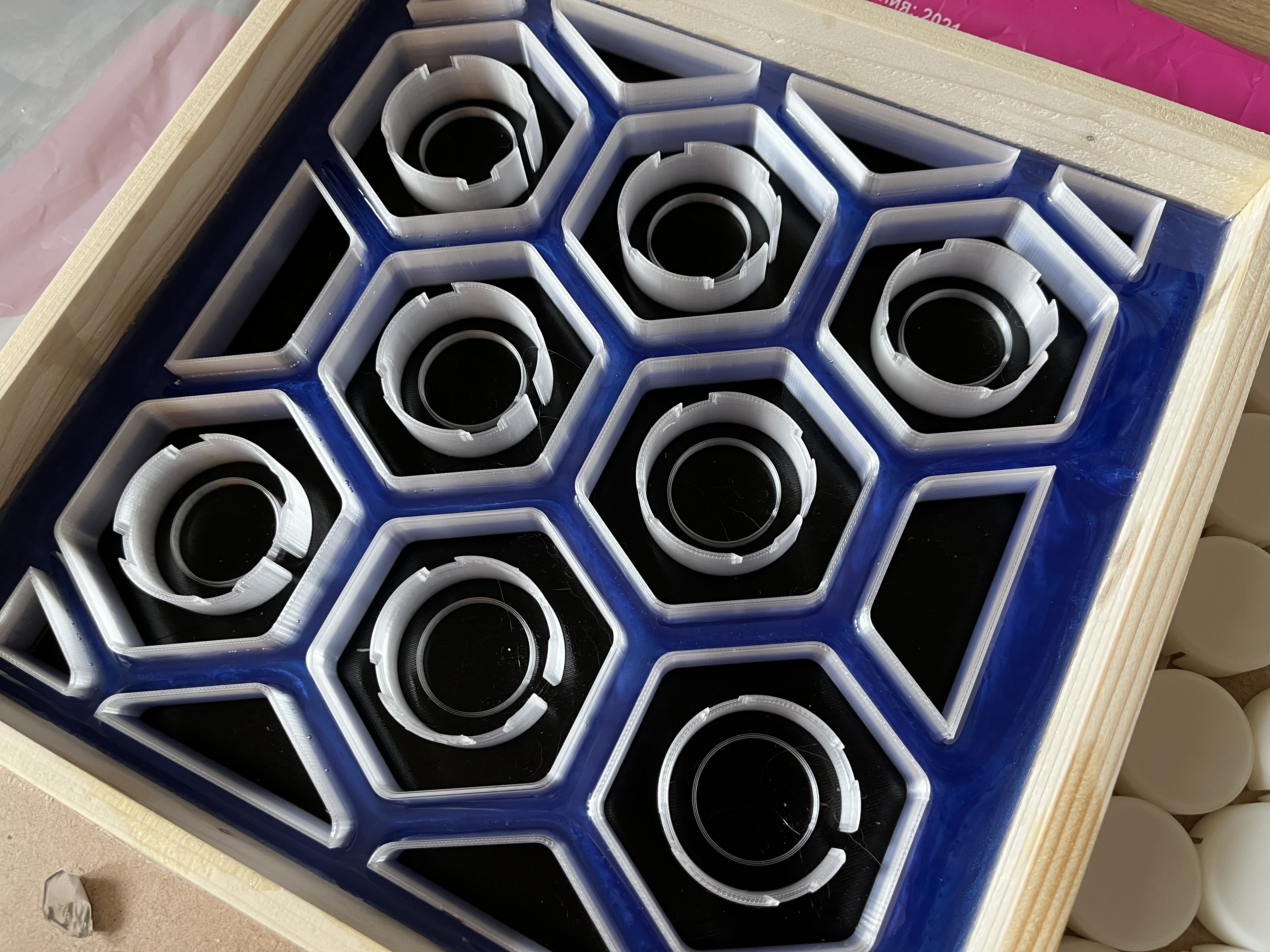 Hexagon modules for LED table by Maxim | Download free STL model ...
