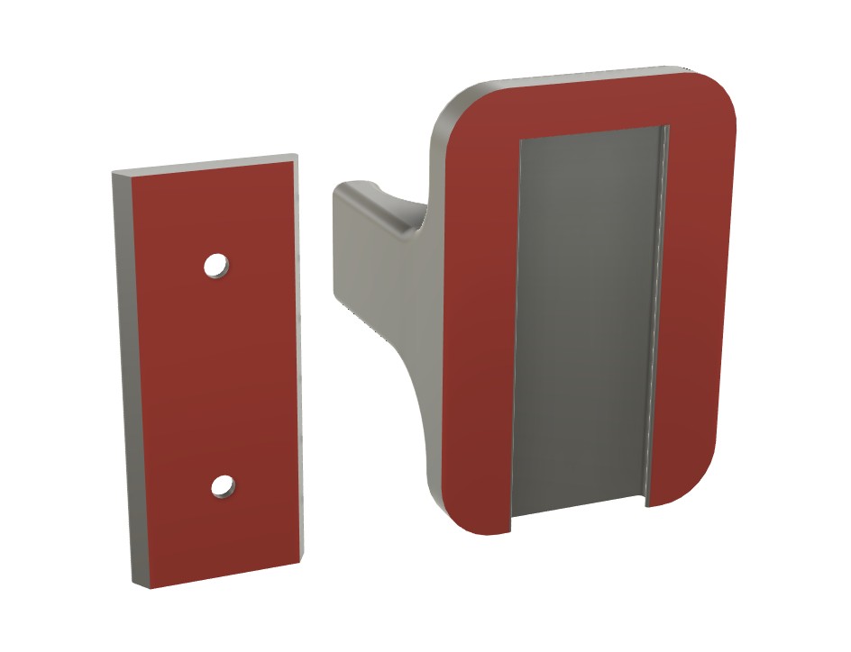 Miniatura 2 do modelo 3D Baseball Bat Vertical Wall Mount