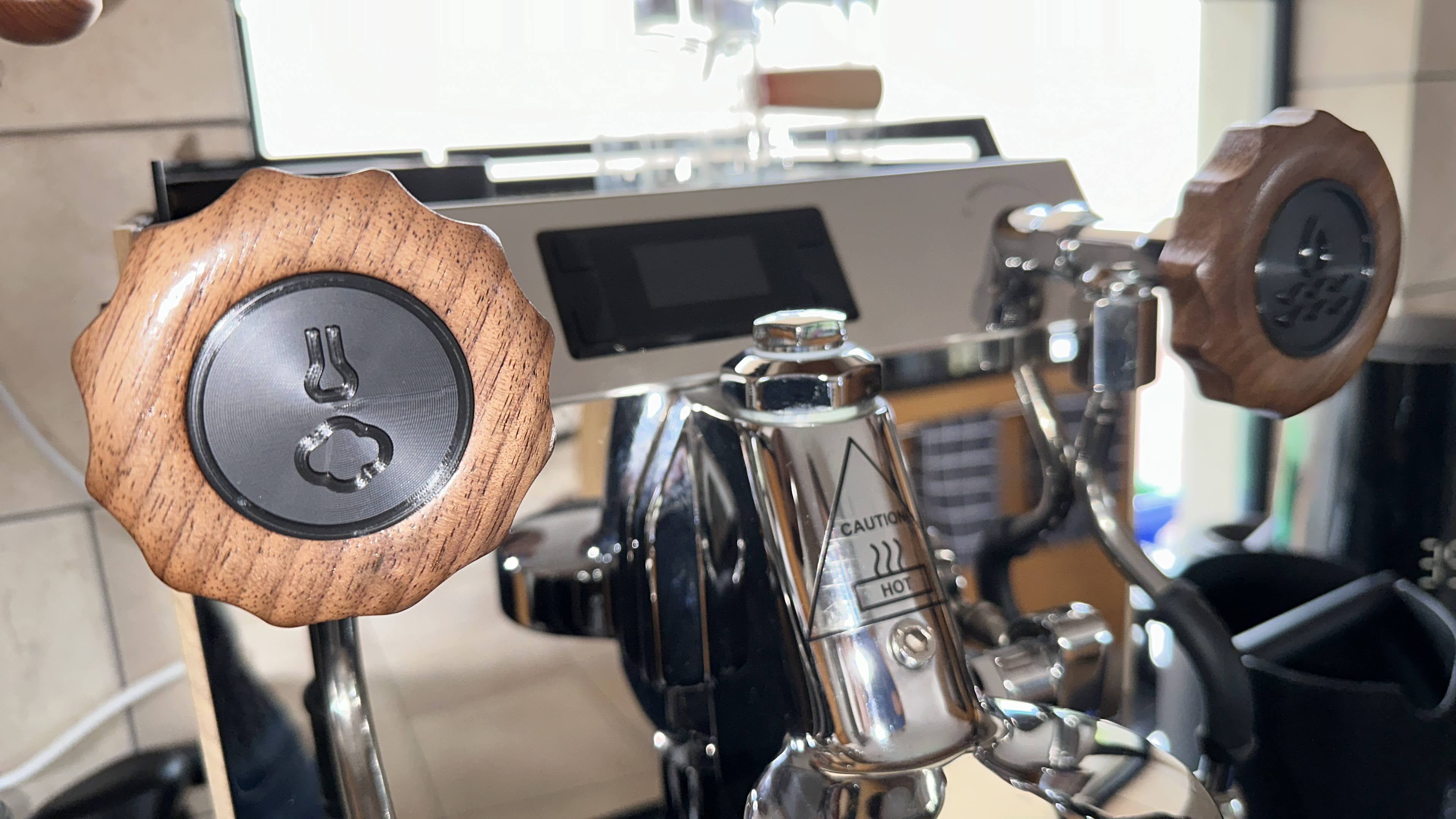 Crem one/Rocket Coffee Machine Wooden Dial Covers by Macieksa