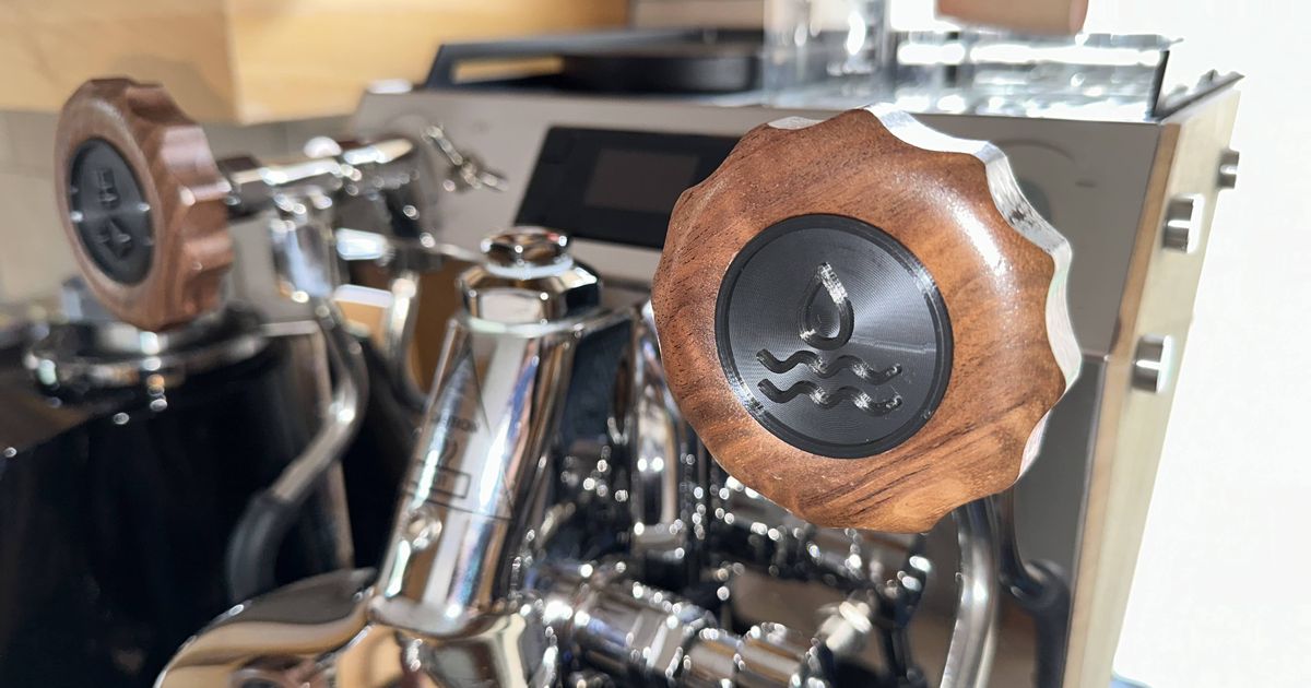 Crem one/Rocket Coffee Machine Wooden Dial Covers by Macieksa