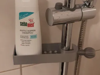 Narrow shower tray, universal mounting size