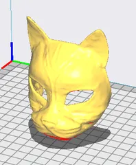 STL file Cat Mask Low Poly V1 🐱・3D printable model to download