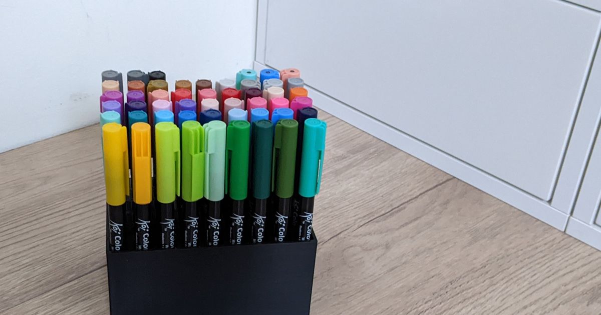 Pen holder for Sakura Koi Coloring Brush Pens by MatKe Download free