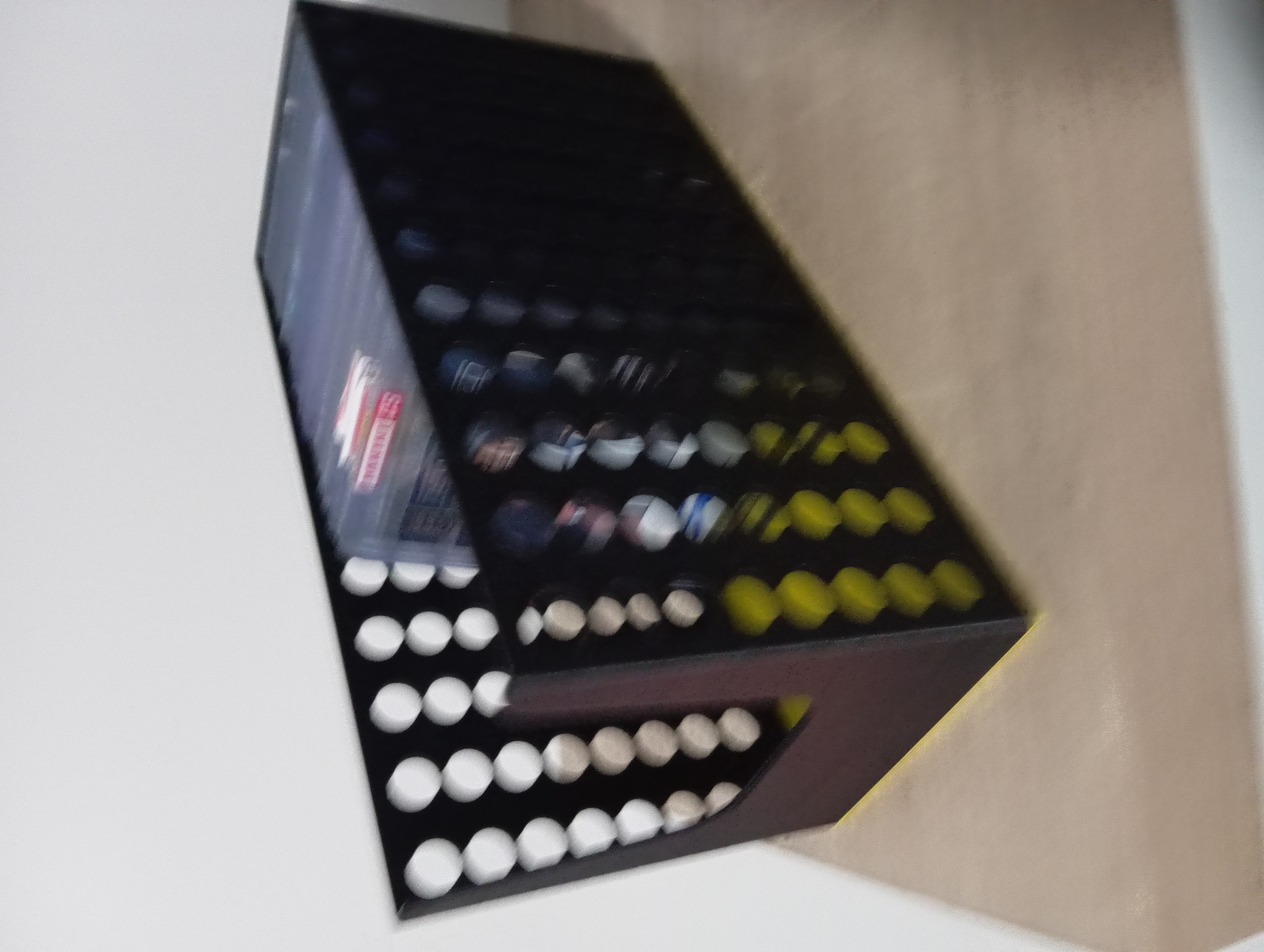 Trading card top loader storage box