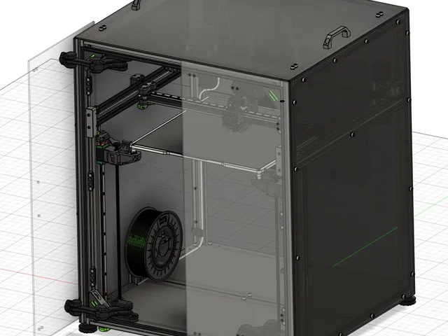 Improved version of the RatRig V-Core 4 Split Front Panel Hinges