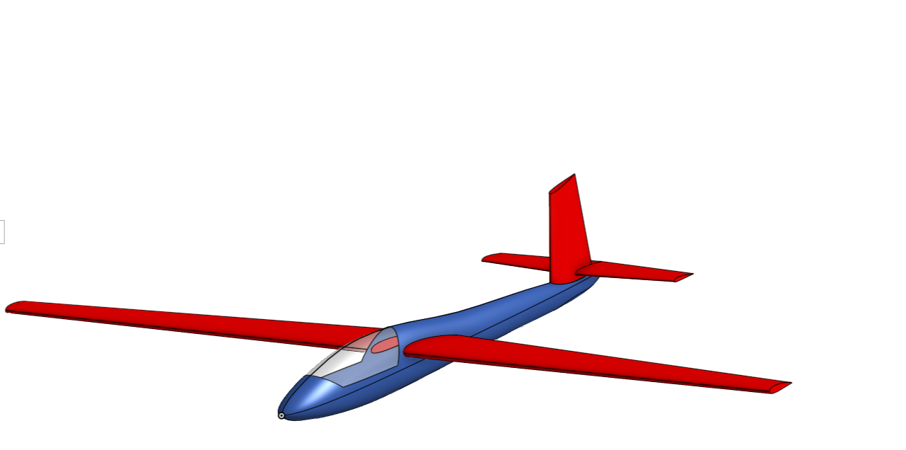 Swift S-1 Aerobatic Glider 3D model