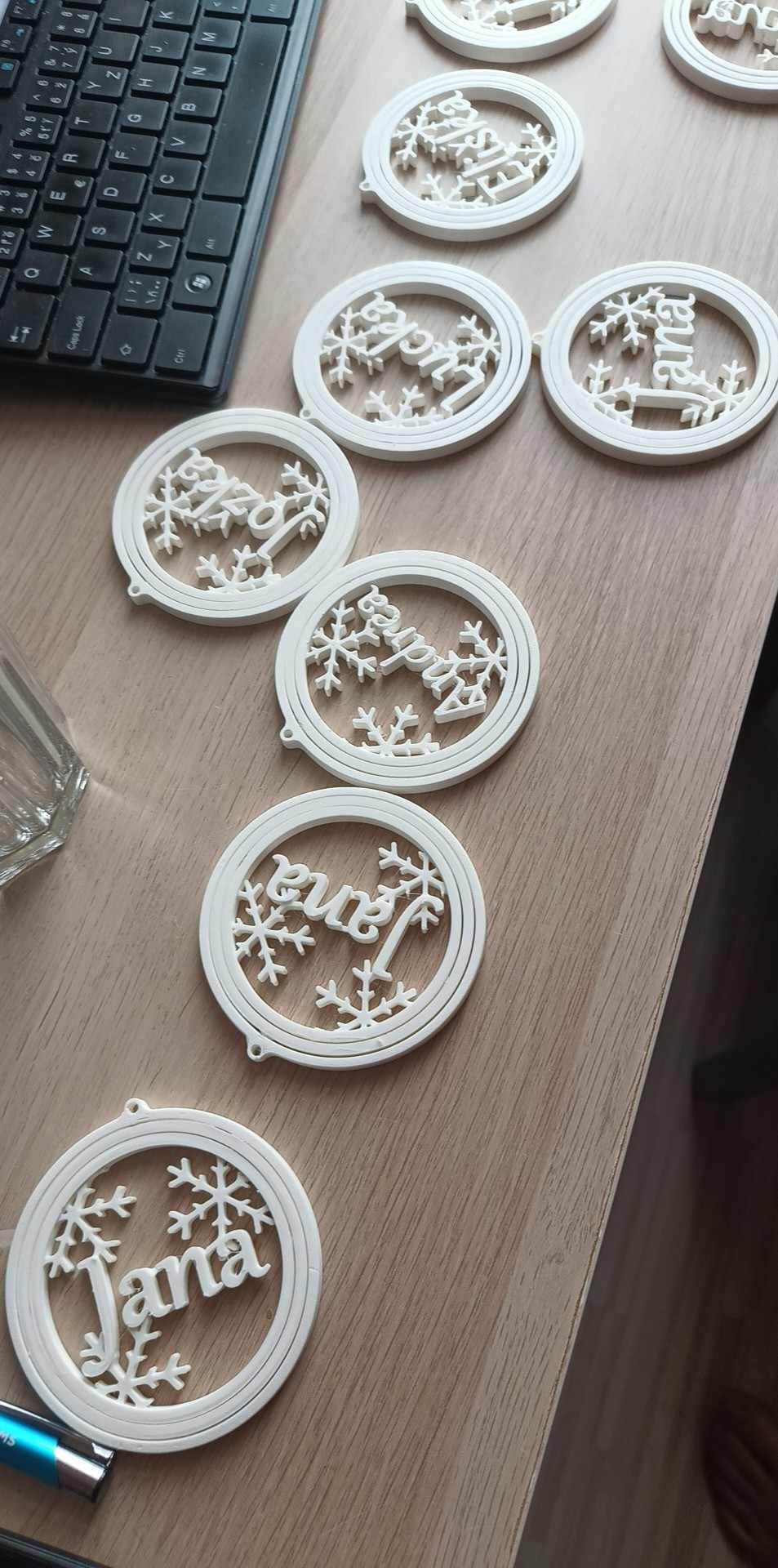 Gyro Snowflake - with name