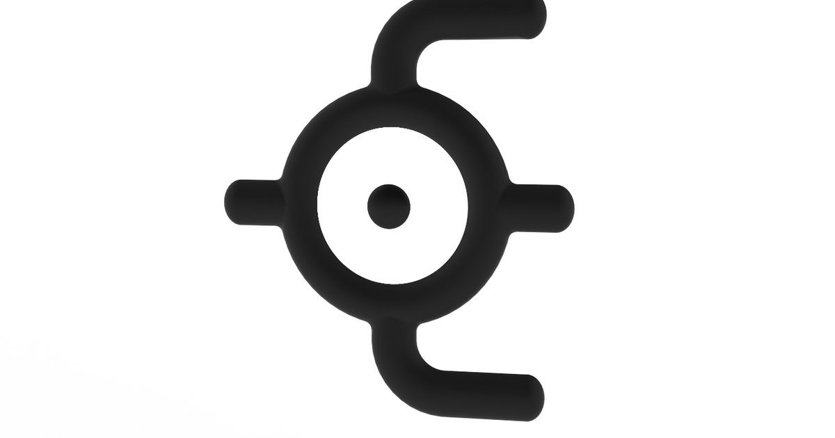 Pokémon Unown E by ZhangarG | Download free STL model | Printables.com