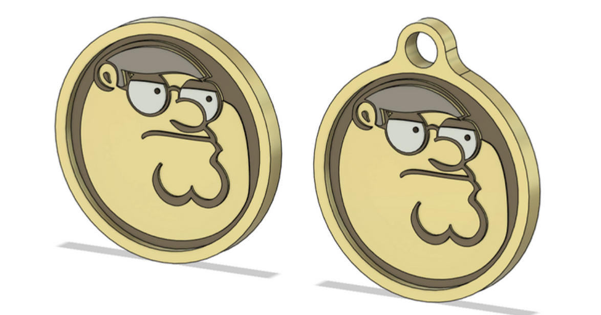 fortnite Peter Griffin medallion / keychain by Ts3D | Download free STL ...