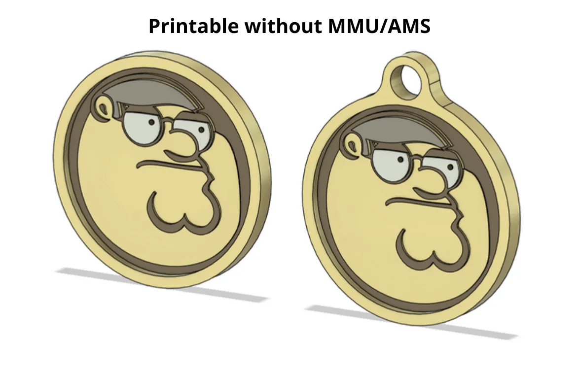 fortnite Peter Griffin medallion keychain by Ts3D Download