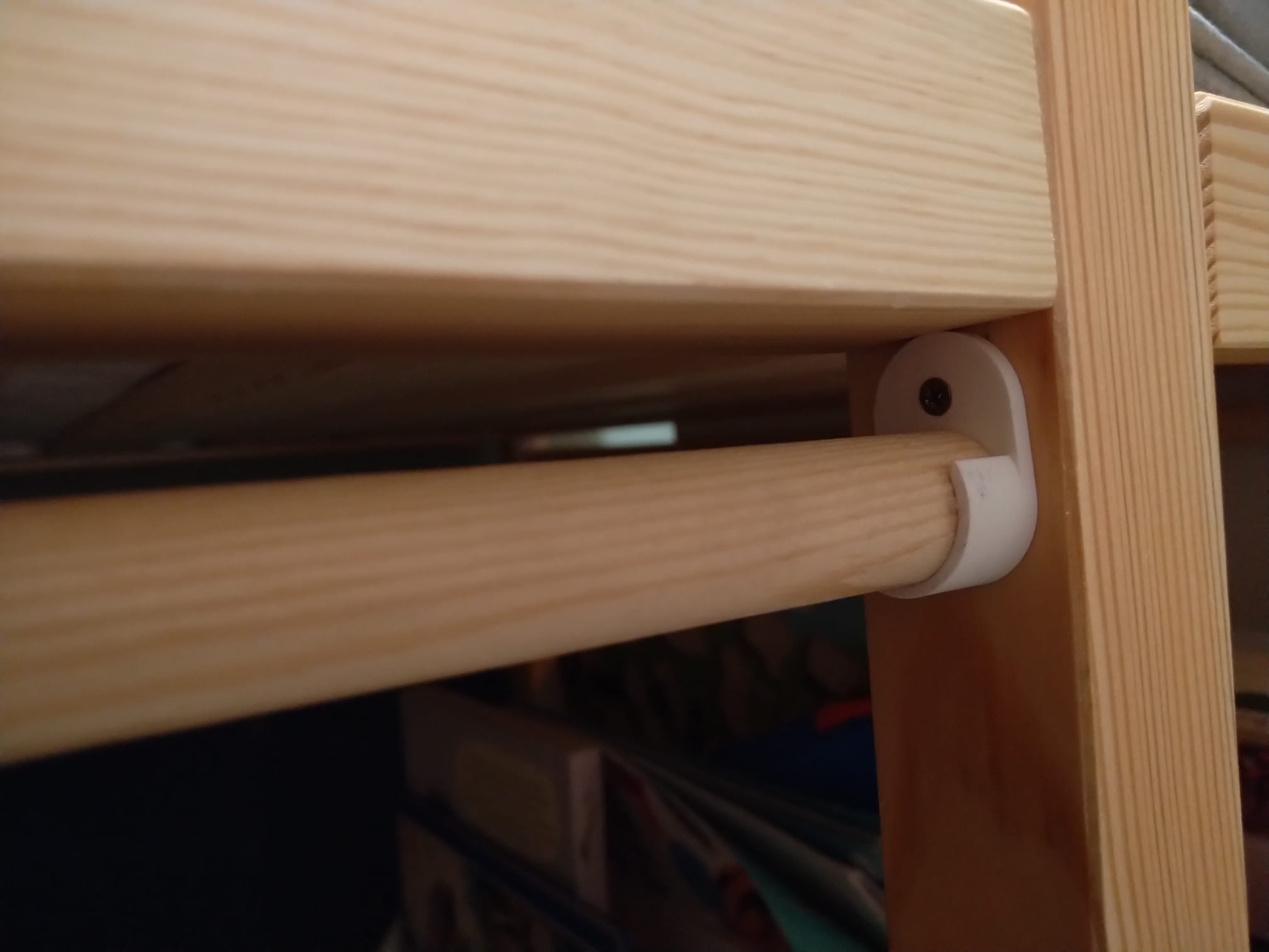 Curtain holders for the bunk bed Kura from IKEA