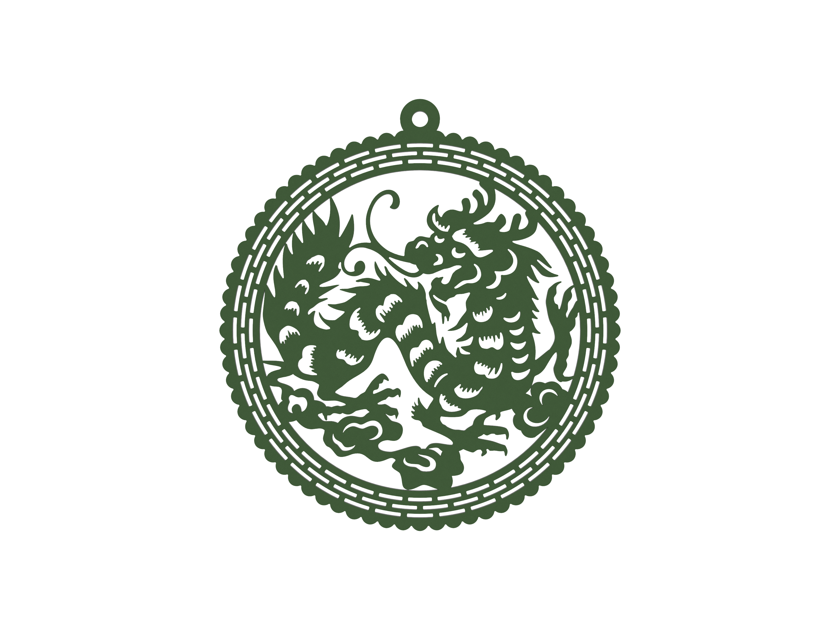 Chinese Zodiac Dragon Christmas Tree Ornament
