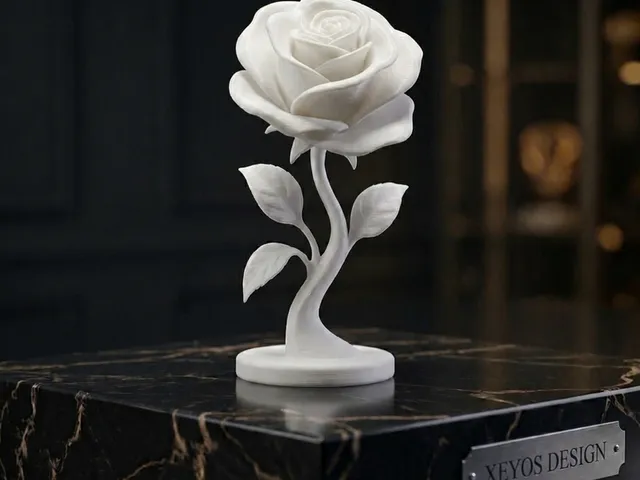 Elegant Rose Statue