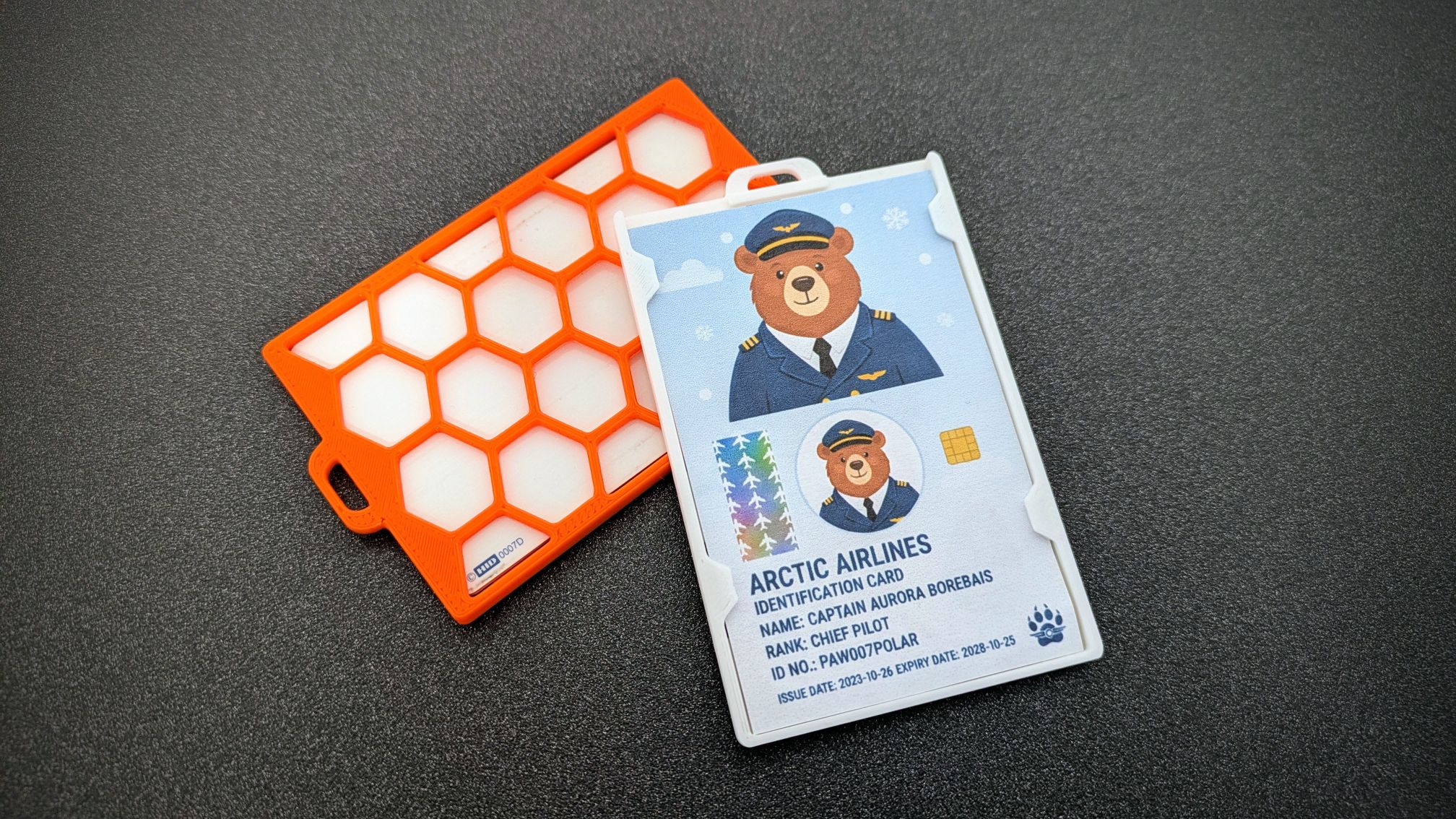 Hexagonal ID Card/Badge Holder