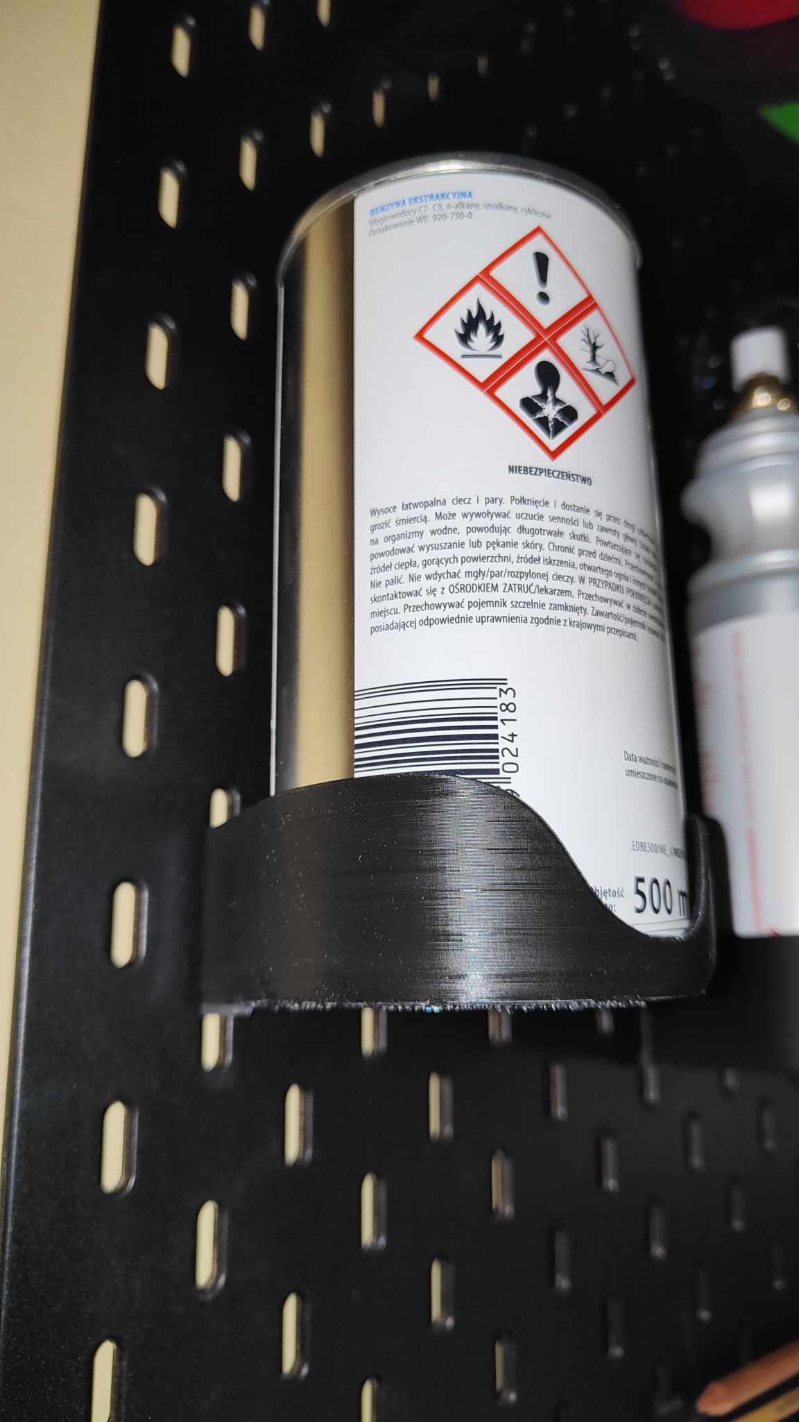 Parametric bottle Holder for SKADIS D75mm