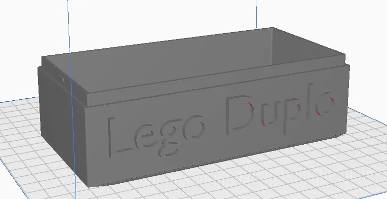 Stackable Lego Duplo storage box by Furial, Download free STL model