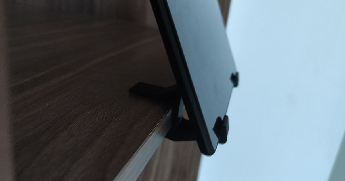 Versatile Device Clips 3D Printed Supports for Tablets and Phones on Shelves and Boards by