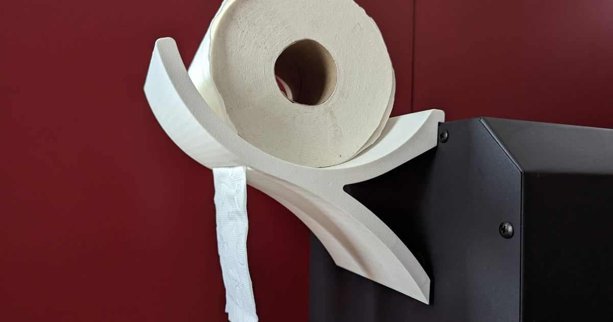 Toilet paper holder (with Fusion360 sources) by Dežo Download free STL model
