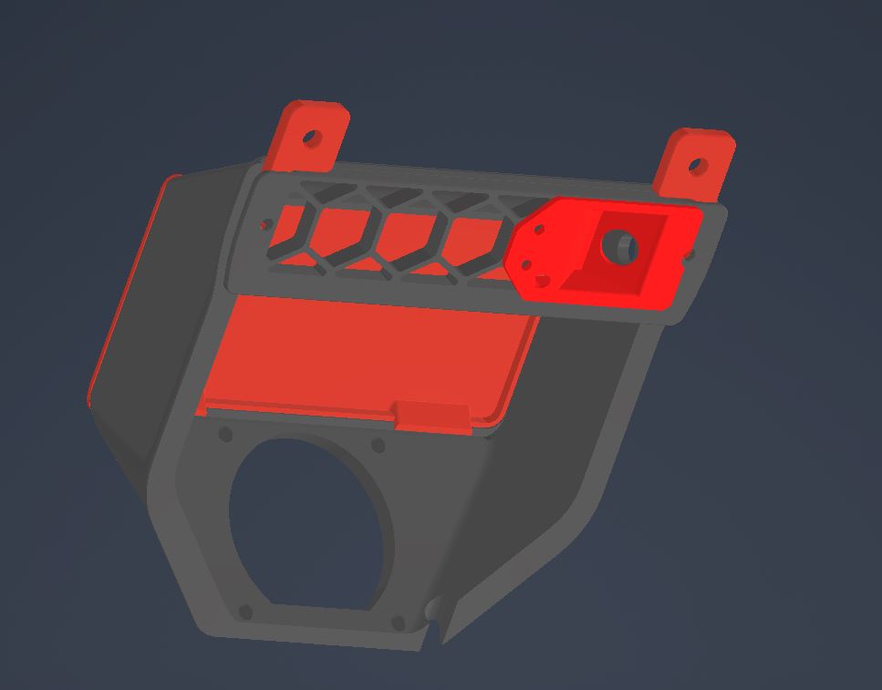 Voron 2.4 / Trident exhaust filter housing CAN umbilical ECAS passthrough