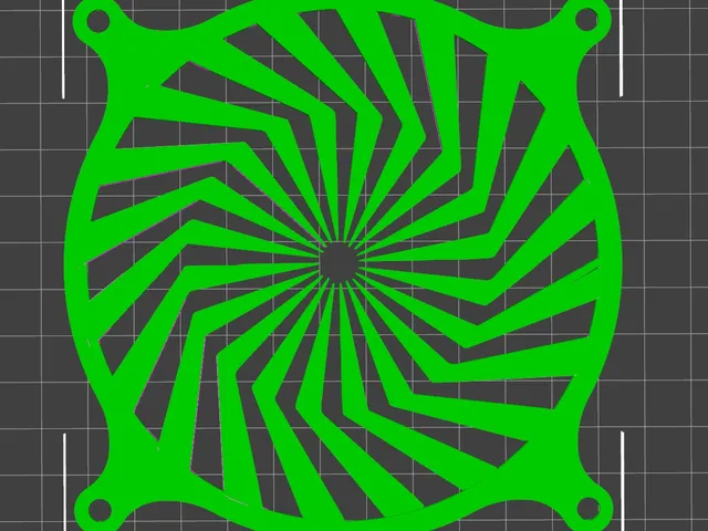 geometric fan grill