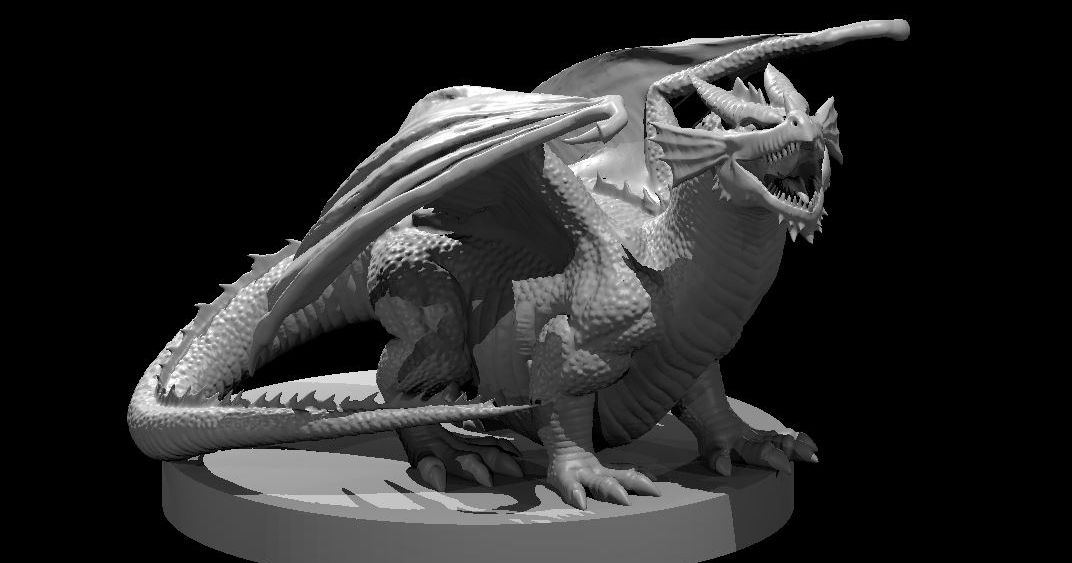 Chonky Red Dragon Wyrmling by MZ4250 | Download free STL model ...