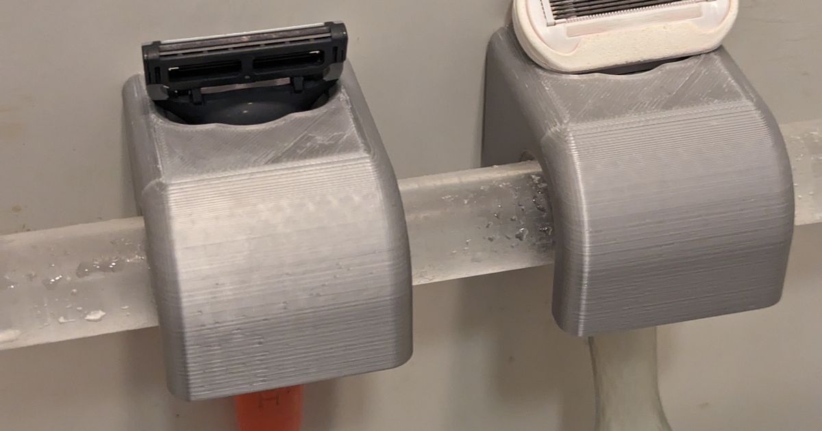 Shower Razor Hanger by Steve Download free STL model