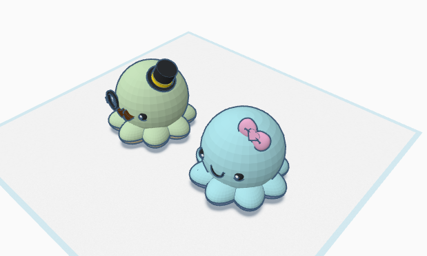 Miniatura 2 do modelo 3D Cute Octopus