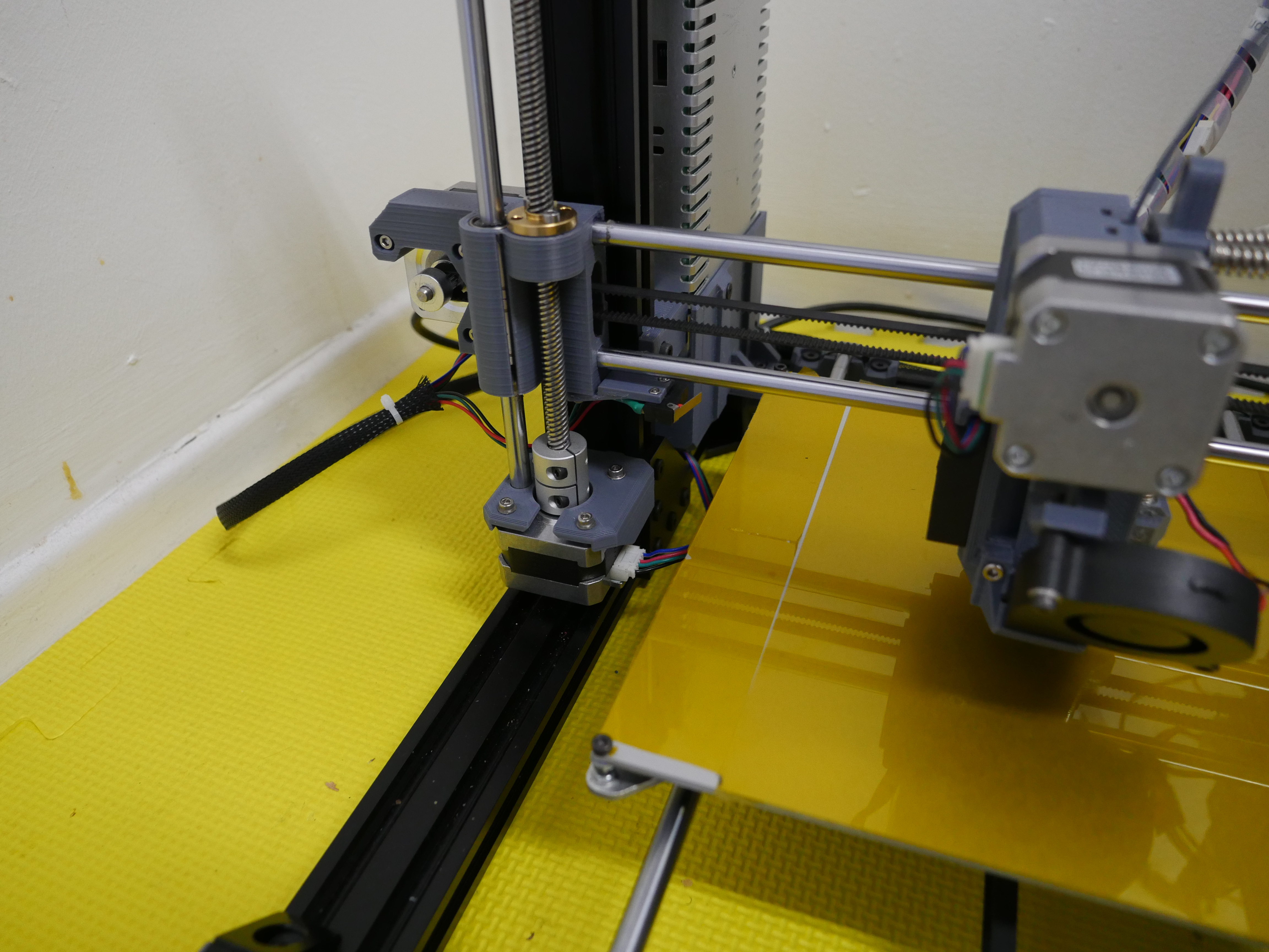 MK3 X axis with backported endstop and spacing for Ender-style nut