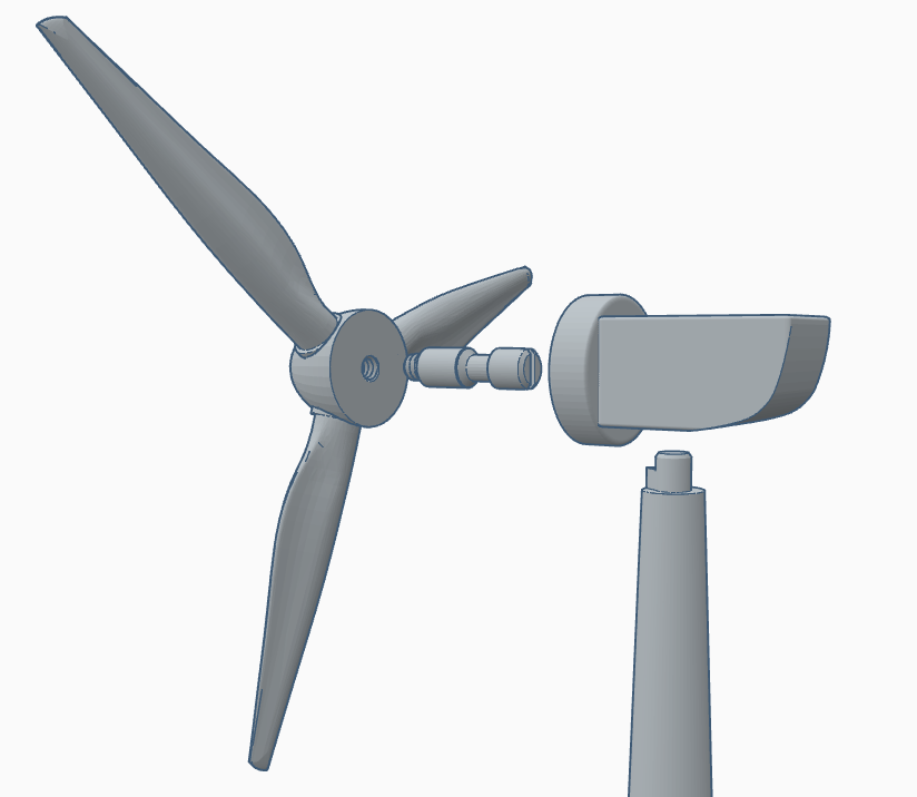 Miniatura 4 do modelo 3D Wind Turbine Generator model