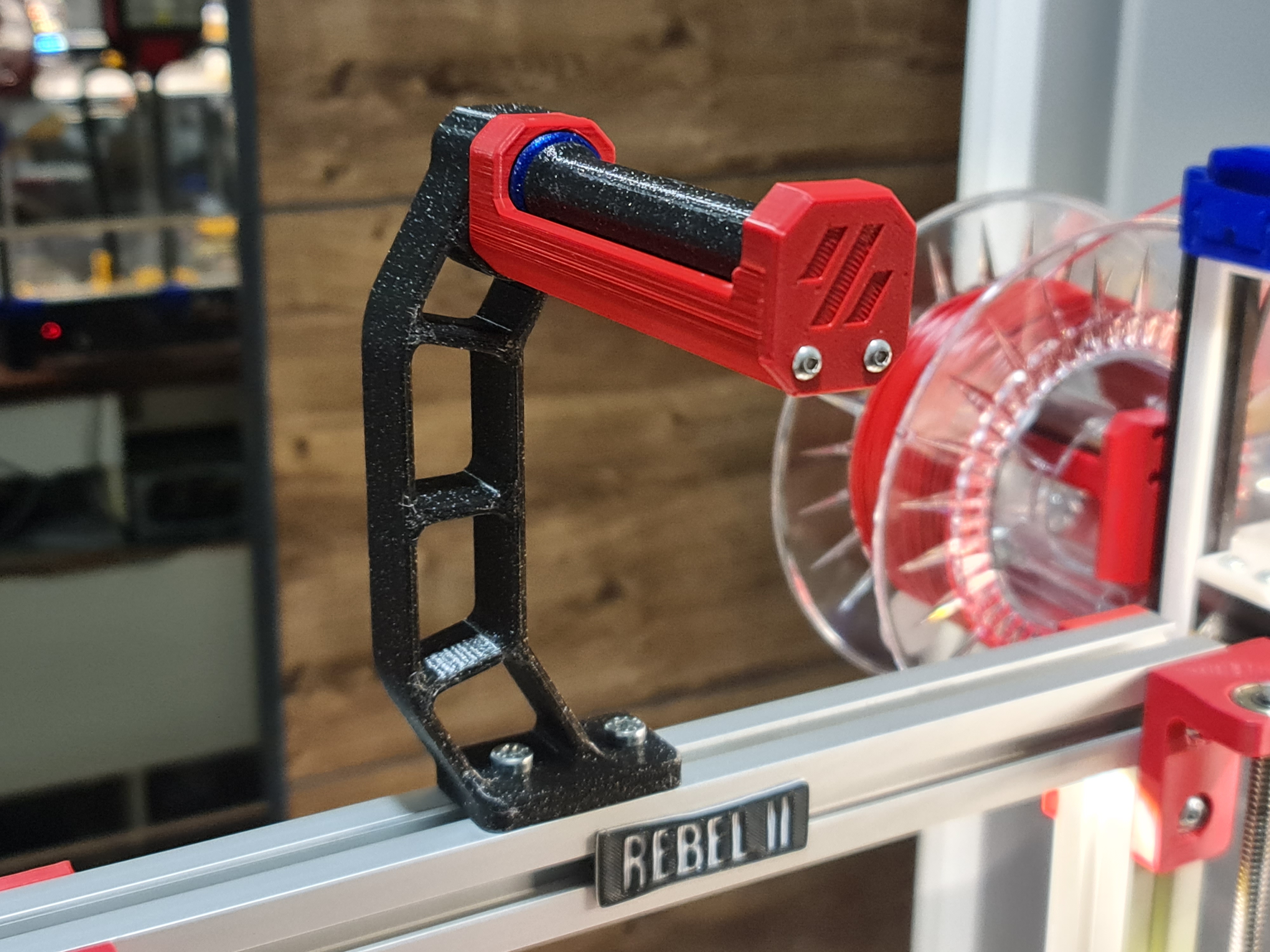 Spool holder for 3030 profile (remix of Switchwire/Voron 608 bearings spool holders)