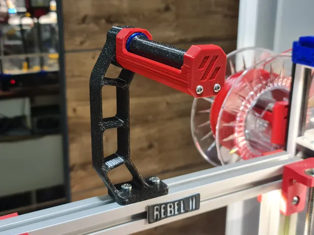 Spool holder for 3030 profile (remix of Switchwire/Voron 608 bearings spool holders)