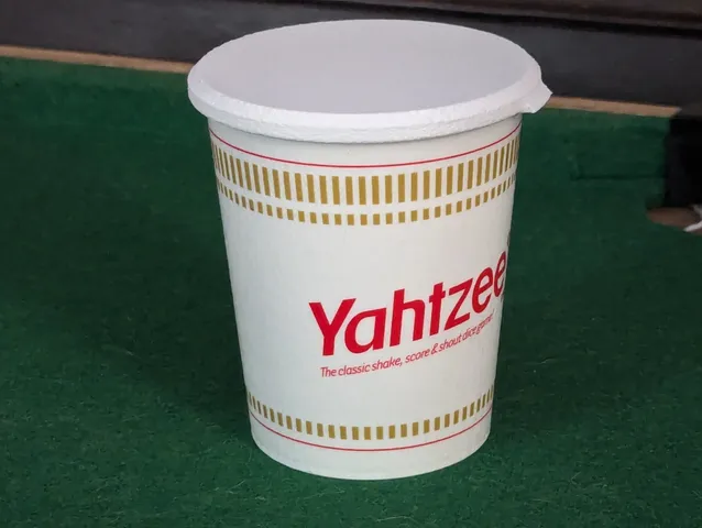 Cup Noodle Yahtzee Lid