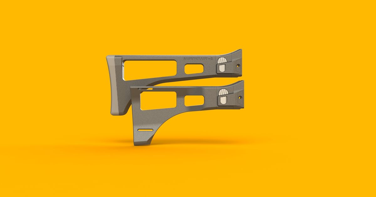 Sauerkraut V2 Folding Brace and Stock by KN16 Download free STL model