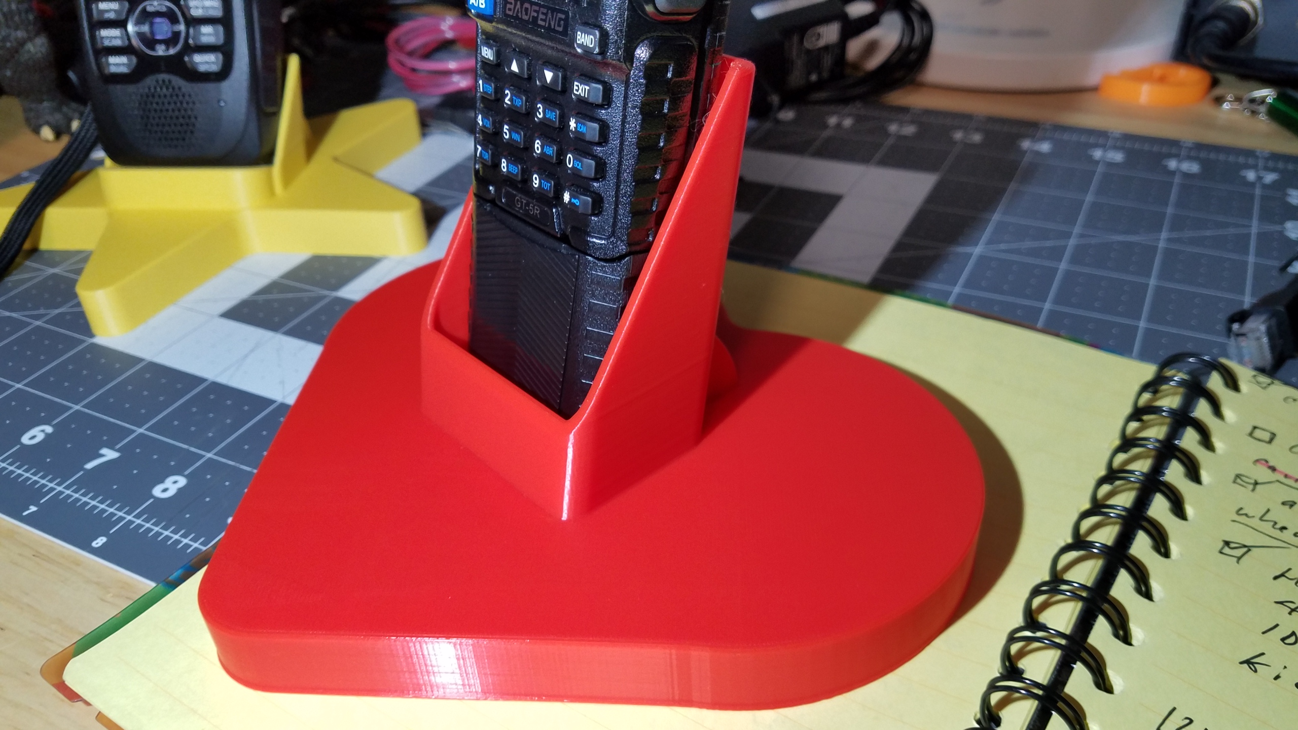 Big Love for the Baofeng Gang!  Heart Shaped UV-5R Extended Battery Radio Holder Mk II