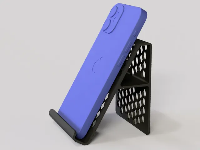 Phone Stand - Honeycomb Pattern