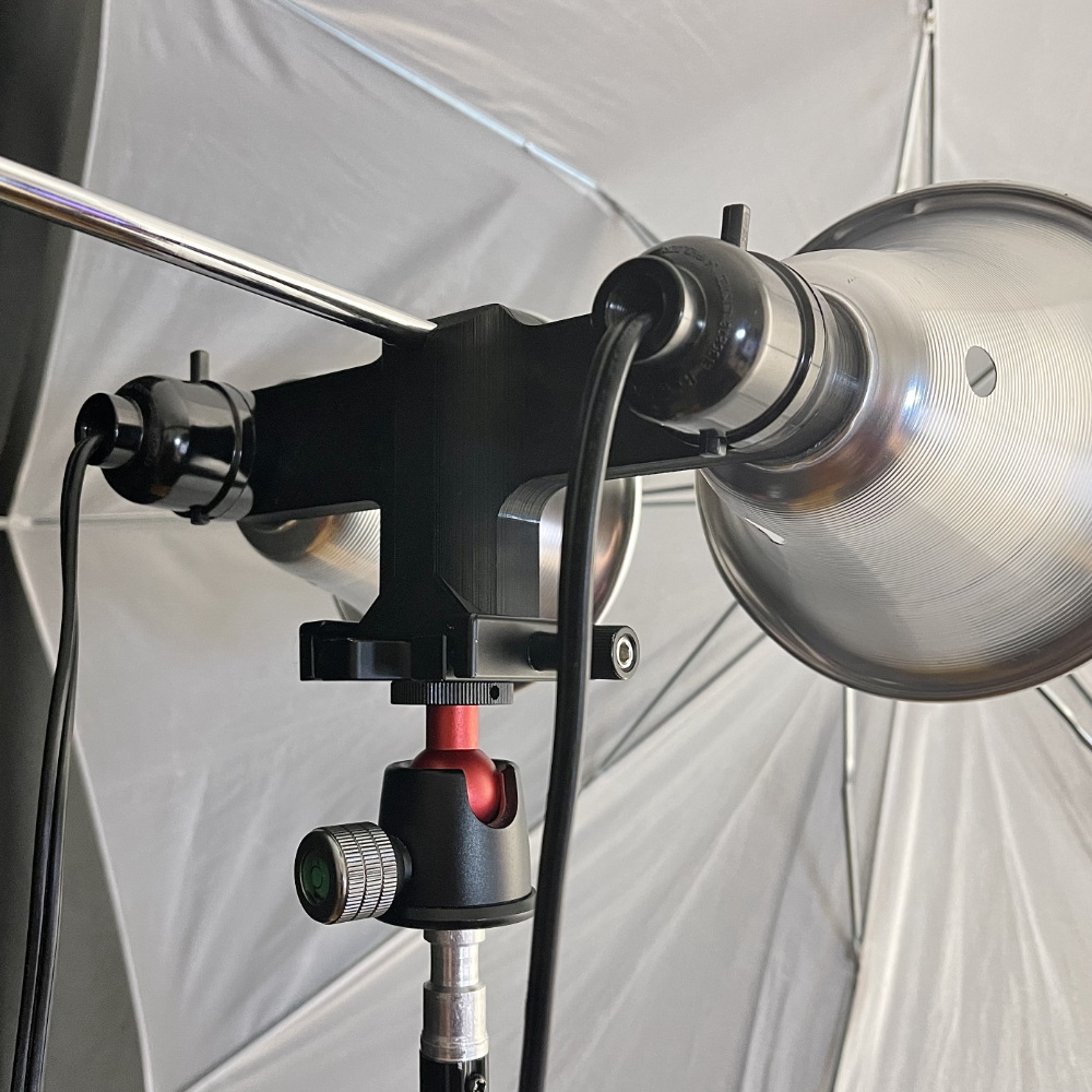 Softbox Light Kit Using Two (2) 5½" Heat Lamp Reflectors by