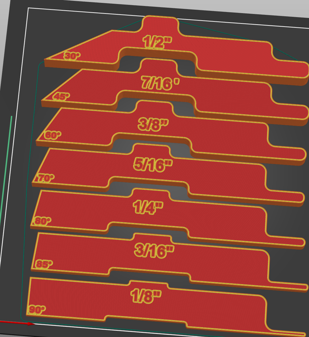 Angled router setup bars