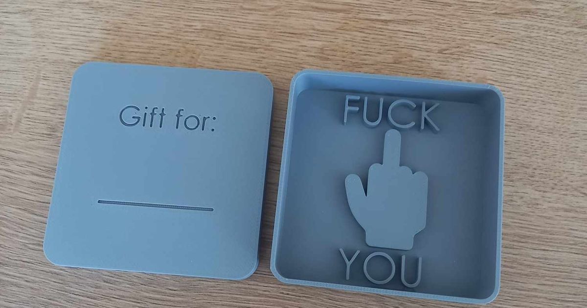 F*ck You box by Biskup Download free STL model